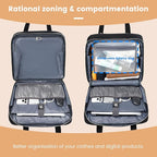 Rolling Laptop Bag,Rolling Briefcase for Men & Women,Laptop Briefcase on Wheels,Carry On Bag for Business Travel