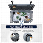 EchoSmile 25/30/35/40/60/75 Quart Rotomolded Cooler, Built to Stand up to The Rigors of The Journey