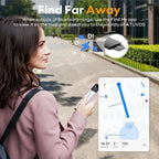 ATUVOS Wallet Tracker Card Ultra-Thin 1.6mm, Smart Air Tag Bluetooth Tracker Works with Apple Find My (iOS Only), Item Finder Tag for Luggage, Passports, 3-Year Battery Life, IP67 Waterproof, 1 Pack
