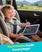 TEKFUN LCD Writing Tablet for Kids, 10-inch Coloring Drawing Pad, Mess Free Doodle Board, Airplane Travel Toys for Boys and Toddlers, Road Trip Essentials, Gifts for 3 4 5 6 7 8 Year Old Girls(Purple)