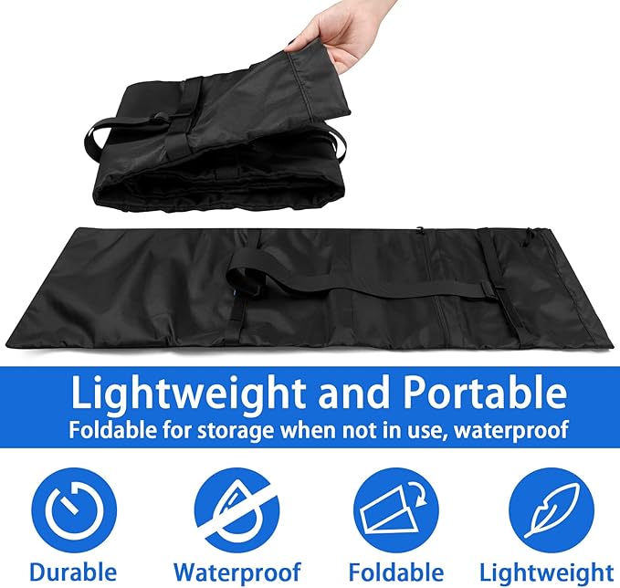 Xxerciz Folding Chair Replacement Bag Lightweight Storage Bag Carrying Bag with Carrying Handles & Extra Zippers Pocket for Foldable Camping Chair, 48 Inches (Chair is not Included)