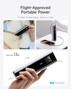 CUKTECH 15 Ultra Power Bank, 20000mAh 140W Laptop Charger, 3-Port USB C Charger, PD3.1 Fast Charging Battery Pack with Smart Display, Compatible with iPhone 16/15/14/13, Samsung, MacBook, Dell, etc