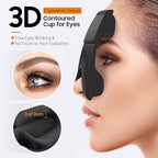 Sleep Mask, Premium Eye Mask for Sleeping, Total Blackout, Super Soft Comfort, Adjustable Fit, Upgraded 3D Ergonomic Designed Sleeping Mask for Home, Office, Travel, Meditation, Yoga, Black