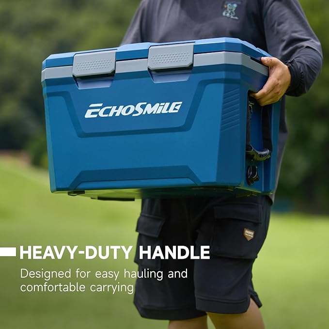 EchoSmile Ultra-Light Hard Cooler 35L/37qt, Outdoor Insulated Ice Chest Box