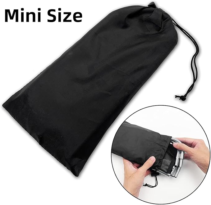 Portable Mini Folding Stool, Small Camping Stool Mortable Stool Can Hold Up to 150 Lbs