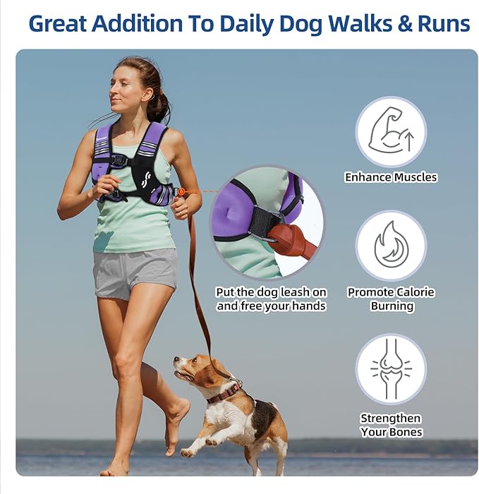 Sportneer Weighted Vest for Women Men: 8lbs/12lbs/15lbs/20lbs/25lbs Weight Vest with Detachable Phone Pouch Rucking Vest for Women Walking Strength Training Muscle Building Weight Loss