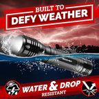 GearLight S2500 LED Flashlight - Extremely Bright, Powerful Tactical Flashlights with High Lumens for Camping, Emergency & Everyday Use - 1 Pack, (Batteries Not Included)