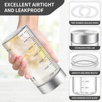 11 Oz Glass Juice Bottles with Lids, 4 Pack Glass Bottles, BPA Free, Borosilicate Glass, Leak Proof Lids for Juicing, Smoothies, Infused Water, Beverage Storage, Shaker Bottles