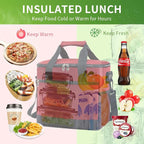 iknoe Large Cooler Bag Collapsible, 15L Insulated Bags, Leakproof Lunch Cooler Tote with Multi-Pockets for Adult, Insulated Lunch Box for Beach, Picnic,Work, Red 24-Can