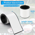 Keel Guard for Kayak,4" Width Black Boat Keel Protector for Kayak Canoe Jetski Catamarans SUPs Boards,Self Adhesive DIY Kayak Keel Guard Protector Tape Hull Shield Protective Guard