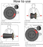 ALEVMOOM Upgraded Telescoping Collapsible Stool with Cushion, Folding Stool with Printing Portable Retractable Foldable Seat Max Load 550lbs for Adults Camping Fishing Outdoor