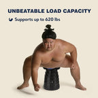 Upgraded Collapsible Stool 2-Pack, 620lbs Max Weight, Lightweight Yet Sturdy, Portable Retractable Foldable Telescoping Camping Stool for Adults Outdoor Fishing Hiking Travel BBQ