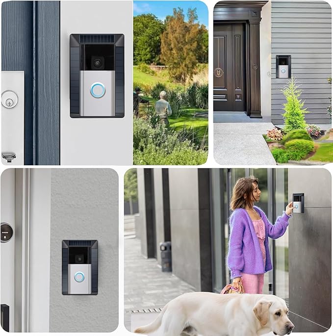 The Fansoun Ring Solar Charger Battery Doorbell Is Only Compatible With Battery Doorbells (USB-C Port) Waterproof Continuous Solar Panels And Is Not Suitable for Micro USB or Other Plug Type Doorbells