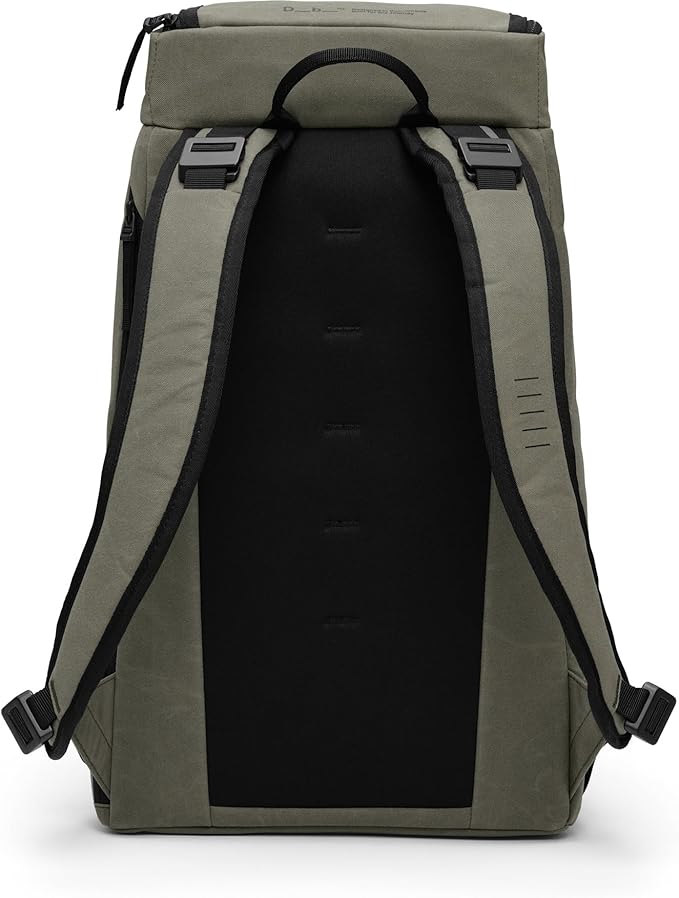 Db Journey The Hugger Backpack - Durable Travel Backpack with Laptop Compartment & Pockets for Work, Luggage Backpack with Roller Bag Hook Up System, 25L - Forest Green