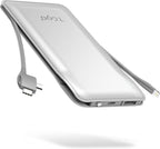 TG90° Cellphone Portable Charger with Built in Lightning and Android Cables Power Bank 10000mah External Battery Packs, USB-C Portable Battery Backup Charger Compatible with iPhone and Android Phones