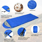 Macarrie 10 Pcs 0 Degree Camping Sleeping Bags Bulk for Adults Cold Weather 4 Season Warm Sleeping Bag with Compression Sack for Homeless Donation Shelter Emergency Hiking