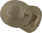 Home Prefer Outdoor UPF50+ Mesh Sun Hat Wide Brim Fishing Hat with Neck Flap Sun Hat for Men Women
