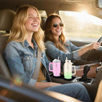 40 oz Tumbler with Handle and Straw or Convert to 40 oz Insulated Water Bottle Fits in Cup Holder. Stainless Steel Metal Water Flask with 2 Lids for Travel,Camping,Gym Sports Coffee Mug Thermal Cup