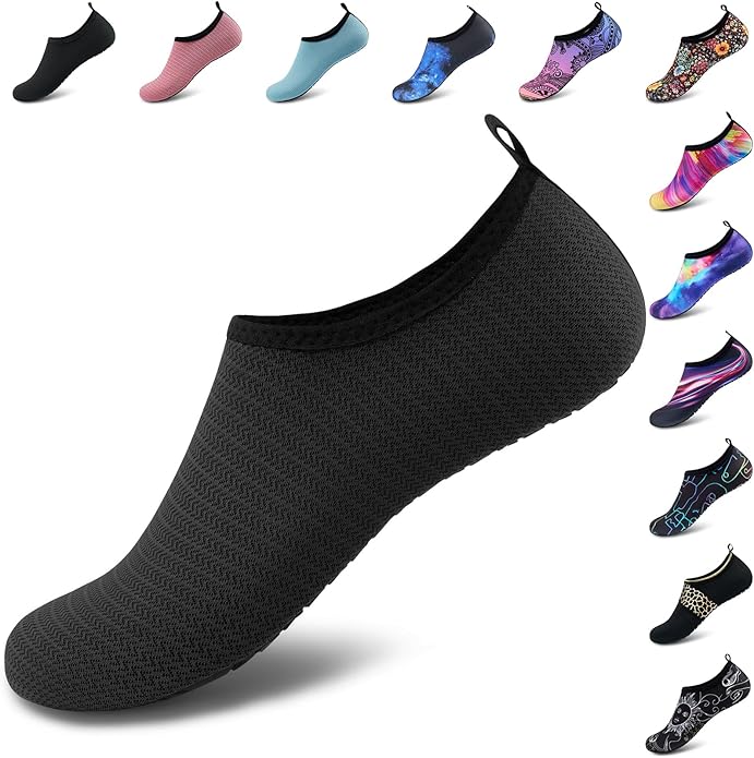 Deevike Water Shoes for Women Men Barefoot Quick-Dry Aqua Socks Slip-on for Beach Swim Surf Yoga Exercise