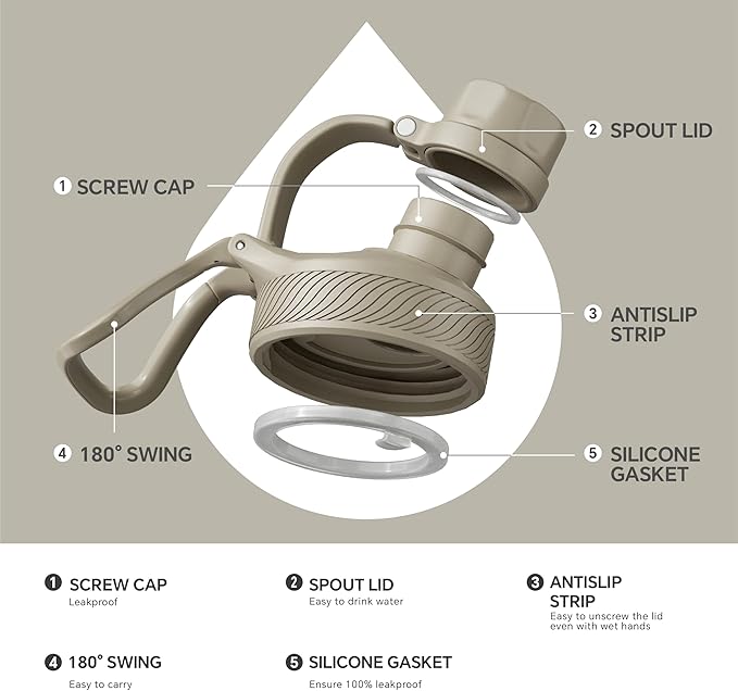 IDEUS Insulated Water Bottle 12oz, Stainless Steel Insulated Water Bottle For School, Insulated Bottles With Straws Leakproof, Vacuum Double Wall Water Bottles For Boys And Girls With 2 Lids, BPA Free