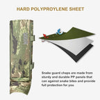 QOGIR Snake Gaiters for Hunting: Durable Snake Guards, Snake Gaiter Leggings for Men & Women, Snake Bite Protection for Lower Legs, Snake Proof Gaiters with Adjustable Size