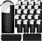 Tranqun Sleeping Bags for Adult with Winter Beanies Gloves, Cotton Liner Camping Sleeping Bag Waterproof Warm Lightweight for Backpacking Camping Indoor Outdoor Homeless People