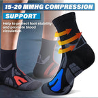 Hylaea Quarter Athletic Running Socks No Blister, Cushion Moisture Wicking Socks for Cycling Sport