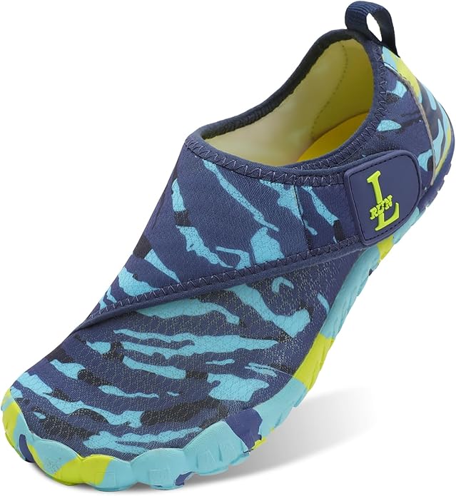 L-RUN Barefoot Water Shoes Women Mens Aqua Sock Athletic Hiking Water Sports Shoes for Swim Beach Pool Sand Diving Walking