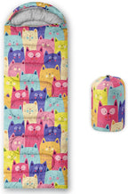 QOOMO Animals Camping Sleeping Bags,3 Season Warm & Cool Weather,Lightweight,Waterproof Sleeping Bags for Adults & Kids,Traveling,and Outdoors,Camping Gear Equipment