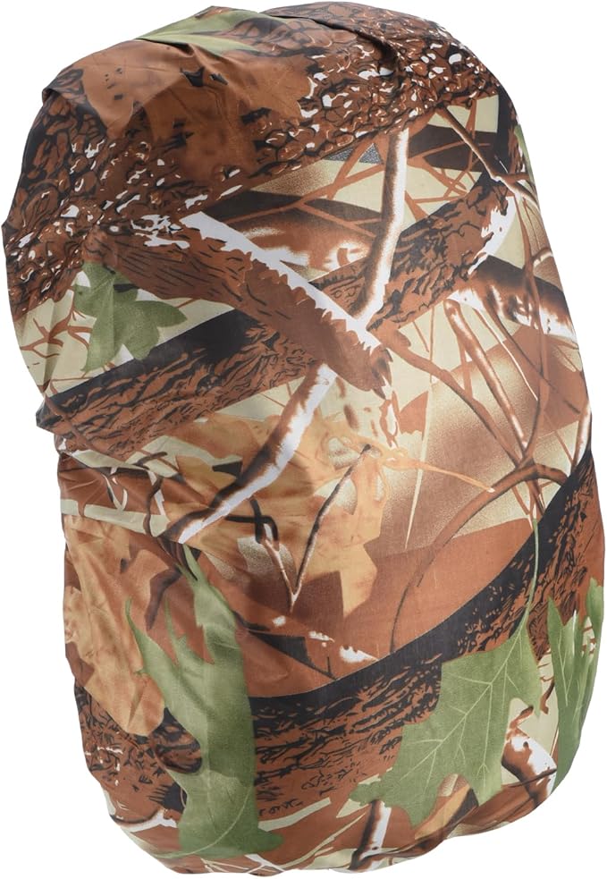 Backpack Rain Cover - Waterproof Lightweight Cover, Apply to Cycling/Hiking/Mountain Climbing (30-40L, M, Leaf Camo)