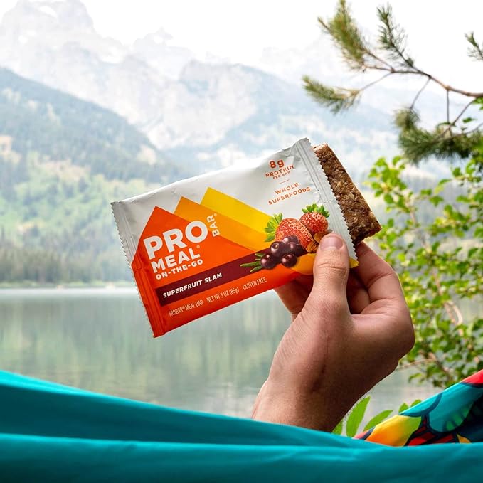 PROBAR - MEAL Bar, Superfruit Slam, Non-GMO, Gluten-Free, Healthy, Plant-Based, Whole-Food Ingredients, Natural Energy (12 Count)