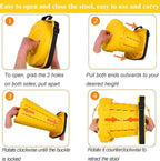 Fishboy Upgraded Collapsible Stool, 400lbs Max Weight, Lightweight But Sturdy, Portable Retractable Folding Telescoping Foldable Camping Stool for Adults Outdoor Fishing Hiking Gardening Travel BBQ