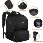 MATEIN Lunch Backpack for Men, 17 Inch Insulated Cooler Backpack with Lunch Compartment, Water Resistant Laptop Back Pack Computer Meal Prep Backpacks Mens Gifts Work Picnic College Travel