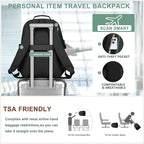 Focdod Laptop Backpack for Women Bookbag: 15.6 inch Work Backpacks with Pouch Pocket for Large Capacity Cup & USB Charger College Book Bag Travel Business Nurse Teacher Bookbags Anti-theft Back Pack