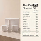 K Beauty Kit, 3 Steps Replace 10 Products - Korean Skin Care Set for Glass Skin, Rxcue Glow Patented 10-in-3 System™, TSA Approved Travel Size Cleanser + Essence + Cream, 1.01 fl oz ea