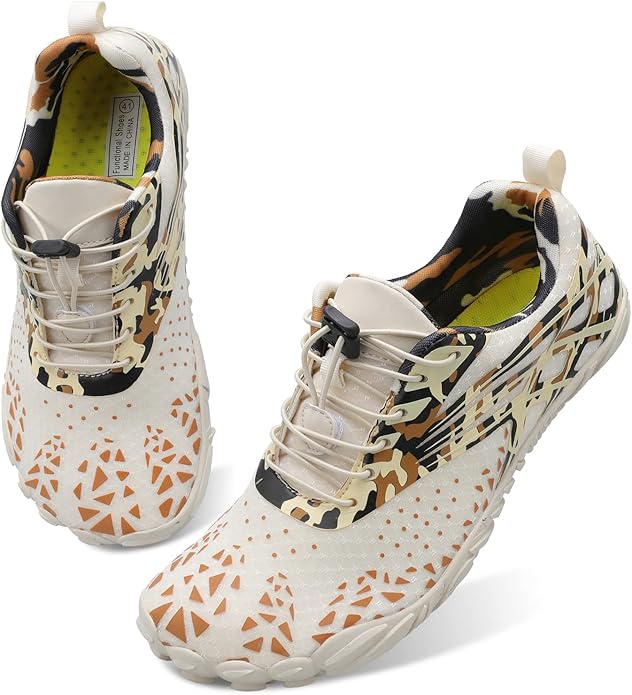 L-RUN Barefoot Water Shoes Women Mens Aqua Sock Athletic Hiking Water Sports Shoes for Swim Beach Pool Sand Diving Walking