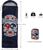 Kids Sleeping Bag for Boys Girls,Rocket Moon Print-Lightweight Warm Portable Outdoor Indoor-Waterproof Cold Weather Resistant Sleeping Bag for Camping Hiking