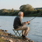 Folding Stool Heavy Duty Camping Stool Outdoor Portable Chair, 440lbs Heavy Duty Portable Folding Stool, Suitable for Camping, Outdoor Hiking, Outdoor Fishing, Picnicking,BBQ