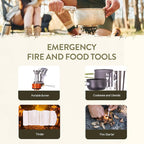 72-Hour Survival Kit | Emergency Bug Out Bag with First Aid, Water Filter, Food, Tools | 45L Tactical Backpack for Camping, Hiking, Outdoor Emergency Preparedness