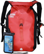 Dry Bags Waterproof Backpack,Waterproof backpack for Water sports,boating,Floating,hiking, camping and other outdoor activities 25L.(Red)