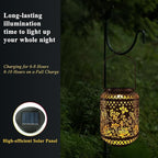 Hummingbird Solar Lanterns Outdoor Waterproof Garden Decor Women Birthday Gifts for Mom Grandma Sister Metal Hanging Solar Lights for Yard Patio Backyard Lawn Porch Decorations