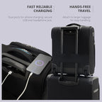 Verage Carry On Underseat Luggage with 2 Wheels & USB Port, 16 Inch Wheeled Spinner Bag Carry-on Luggages for Airlines, Lightweight Suitcase Men Women, Pilots and Crew(16-Inch Rolling Underseat Pro)