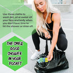 The Klean Freak Body Wipes - 12 count Individually Wrapped | Showerless Body Wipe for Women & Men | Sustainable Bodywipes for Gym, Travel, Camping | Tea-Tree