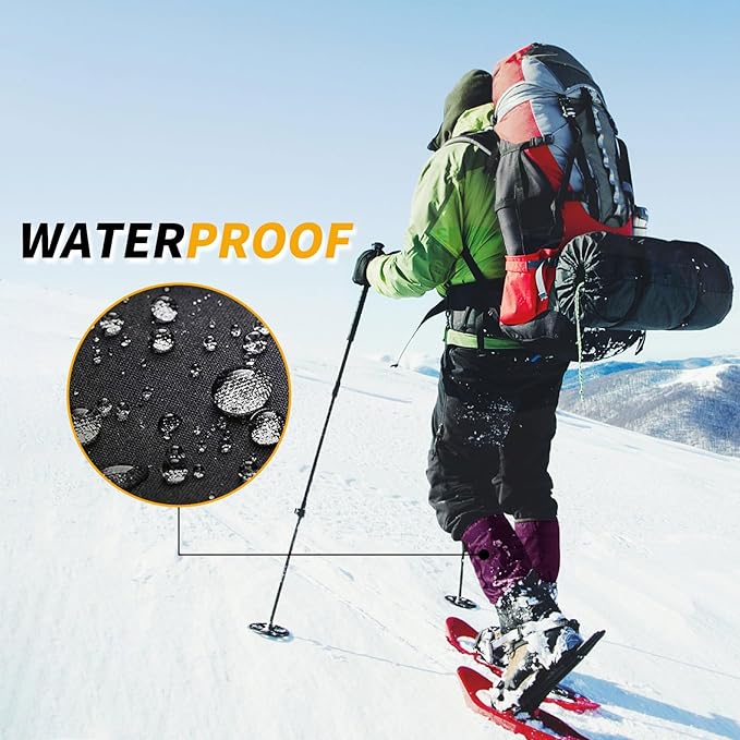 Leg Gaiters 100% Waterproof Adjustable Shoe Snow Boot Guard Gators for Hiking Shoe Cover Hunting Snowshoeing Climbing Walking for Women Men
