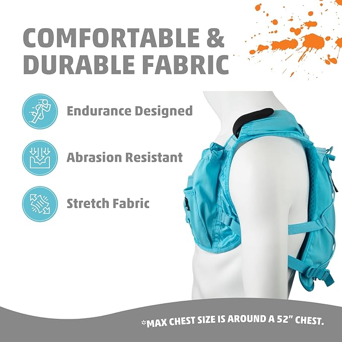 Orange Mud Endurance Pack V3.0 Running Vest – 2L Hydration Backpack for Trail Running, Hiking & Cycling – Lightweight, Breathable Mesh, Gear Pockets, Trekking Pole Loops