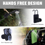 Portable Shower for Camping, [Long-Lasting] Spopal 6000mAh Rechargeable Camping Shower with Intelligent LED Display, 4 Spray Modes, IPX7 Waterproof Outdoor Camp Pump for Hiking, Travel, Car, Pet