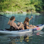 UPWELL Universal Kayak Seat with Detachable Storage Bag & 4 Adjustable Strap, Paddle Board Seat with Memory Foam Padded and Backrest for Kayak, Canoe, Sup