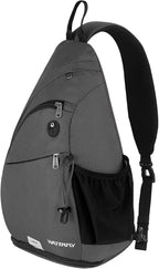 WATERFLY Sling Bag Crossbody Backpack: Over Shoulder Daypack Casual Cross Chest Side Pack