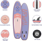 UPWELL 11’6”/11'2”/11'/10'8”/10'6”/10'2” Inflatable Stand Up Paddle Board with sup Accessories Including Backpack, Repairing Kits, Non-Slip Deck, Leash, 3 Fins, Paddle and Hand Pump