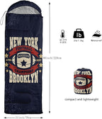 Kids Sleeping Bag for Boys Girls,Rocket Moon Print-Lightweight Warm Portable Outdoor Indoor-Waterproof Cold Weather Resistant Sleeping Bag for Camping Hiking